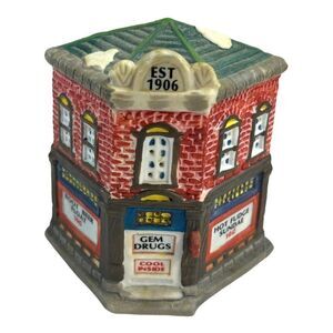 American Landmarks Village Collection Gem Drugs Christmas 1994 Home Town America